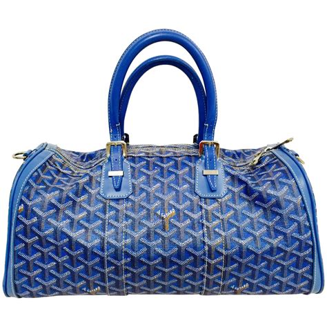 goyard blue|Goyard blue handbag.